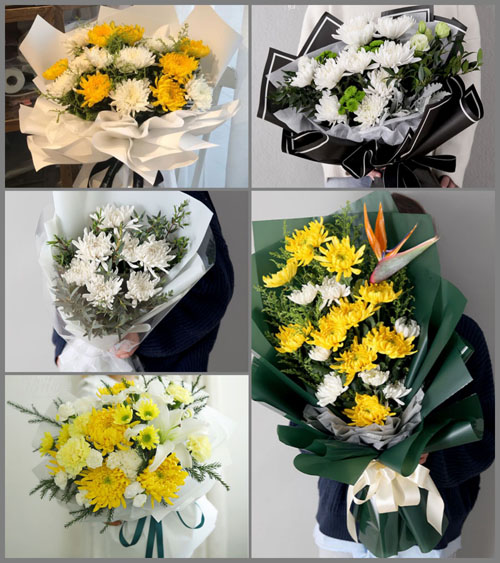 河北沧州青县上伍乡白事花束代送